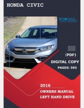 2016 HONDA CIVIC OWNERS MANUAL